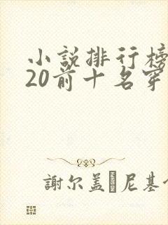 小说排行榜2020前十名穿越完结
