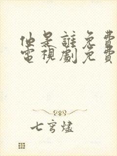 他是谁免费观看电视剧免费观看全集