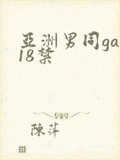 亚洲男同gay18禁
