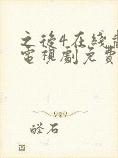 之后4在线观看电视剧免费高清