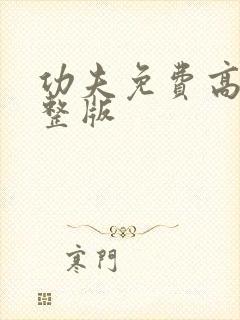 功夫免费高清完整版