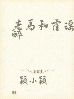 老马和霍瑶瑶喝醉