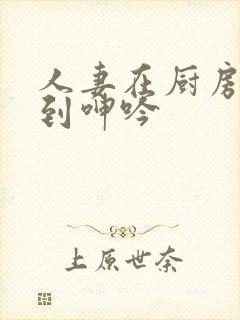 人妻在厨房被啪到呻吟