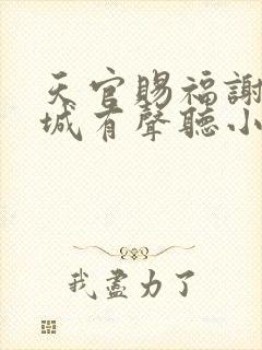 天官赐福谢怜花城有声听小说