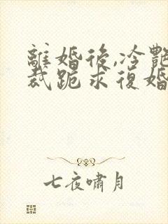 离婚后,冷艳总裁跪求复婚免费在线阅读封面