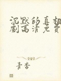 沉默的真相电视剧高清免费观看封面