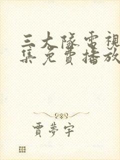 三大队电视剧全集免费播放