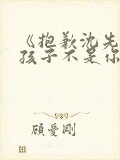 《抱歉沈先生,孩子不是你的.》