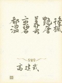 都市美艳后宫之温碧芸唐枫封面