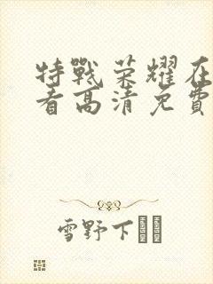 特战荣耀在线观看高清免费完整版