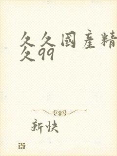 久久国产精品久久99封面