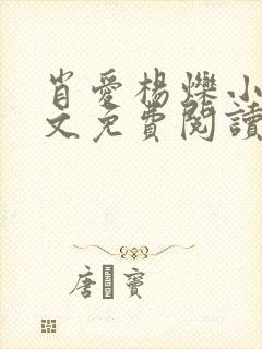 肖爱杨烁小说全文免费阅读最新章节封面