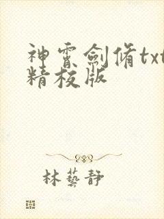 神霄剑修txt精校版