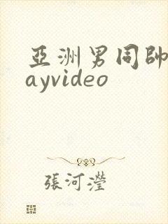 亚洲男同帅哥gayvideo