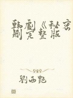 韩剧《秘密》无删完整版