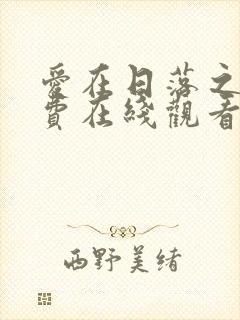 爱在日落之前免费在线观看