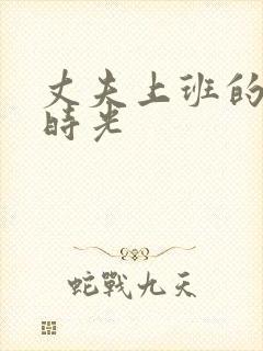 丈夫上班的午后时光