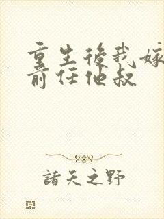 重生后我嫁给了前任他叔封面
