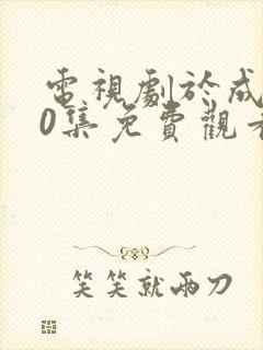 电视剧于成龙40集免费观看封面