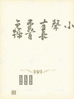 免费有声小说二号首长