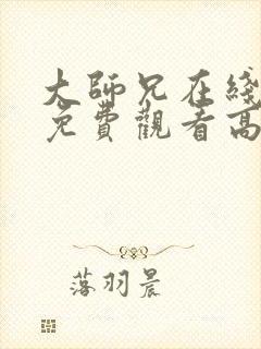 大师兄在线完整免费观看高清封面