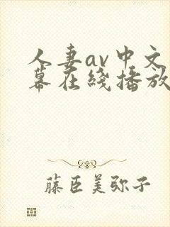 人妻av中文字幕在线播放