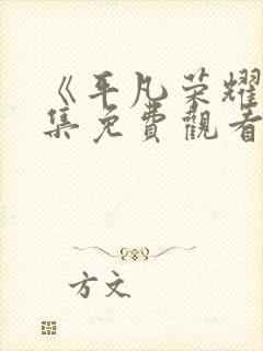 《平凡荣耀》全集免费观看高清封面