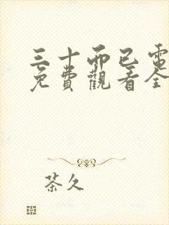 三十而已电视剧免费观看全集高清在线封面