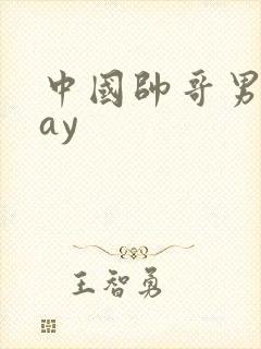 中国帅哥男男gay封面