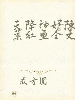 天降神婿陈黄皮叶红鱼全文免费阅读 小说