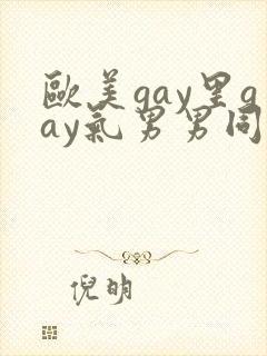 欧美gay里gay气男男同性恋网站封面