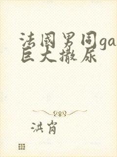 法国男同gay巨大撒尿