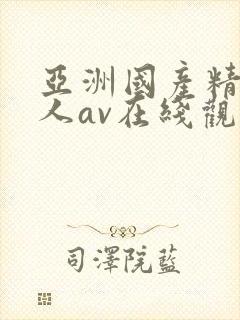 亚洲国产精品成人av在线观看