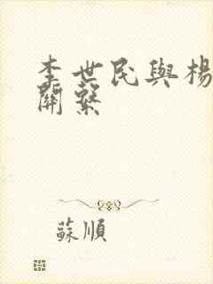 李世民与杨妃的关系