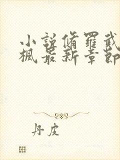 小说修罗武神楚枫最新章节阅续