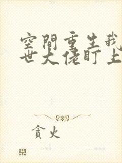 空间重生我被末世大佬盯上封面