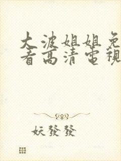 大波姐姐免费观看高清电视剧韩剧