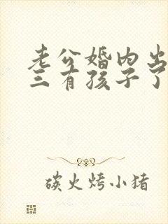 老公婚内出轨小三有孩子了要离婚怎么办