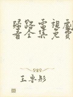 归路电视剧在线看全集免费高清封面