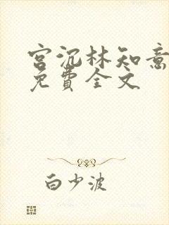 宫沉林知意小说免费全文