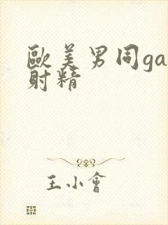 欧美男同gay射精