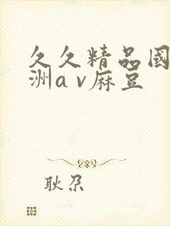 久久精品国产亚洲a v麻豆