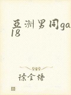 亚洲男同gay18