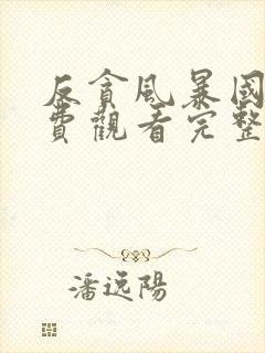 反贪风暴国语免费观看完整版