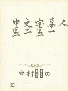 中文字幕人妻一区二区一