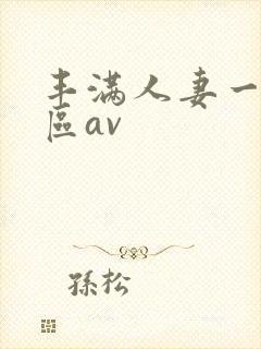 丰满人妻一区二区av