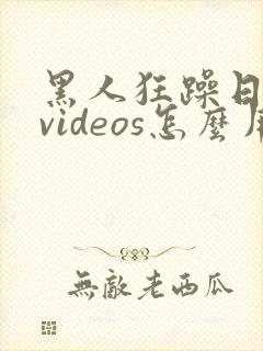 黑人狂躁日本妞videos怎么用