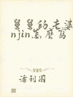 舅舅的老婆jinjin怎么写