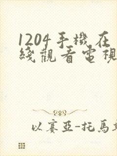 1204手机在线观看电视剧免费观看