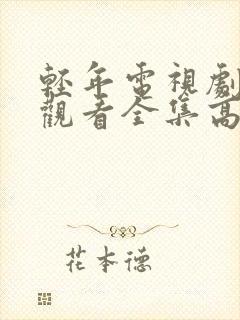 轻年电视剧免费观看全集高清